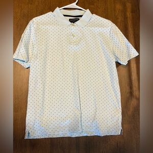 Banana Republic Men's light blue Polka Dot Polo Shirt